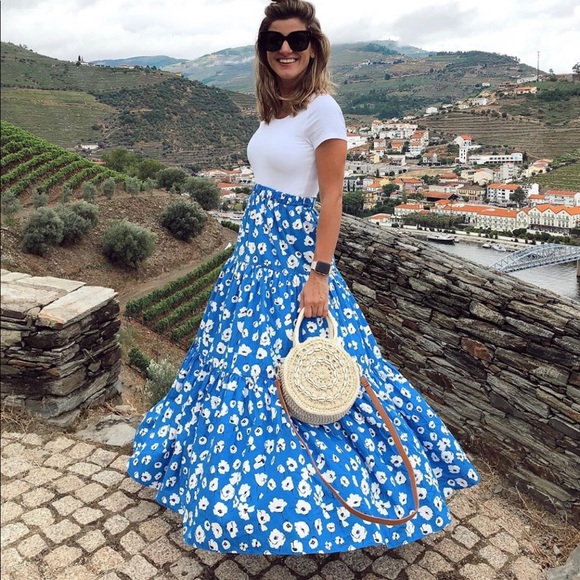 ZARA Floral Print Skirt - Picture 5 of 8